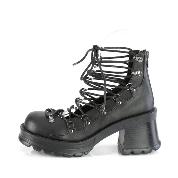 Whimsigoth Platform Lace Up Ankle Shoes Alt Goth - Picture 5 of 6